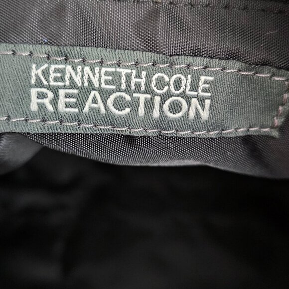 Kenneth Cole Reaction Vegan Pebble Leather Pocket Black Shoulder Bag - Picture 2 of 14